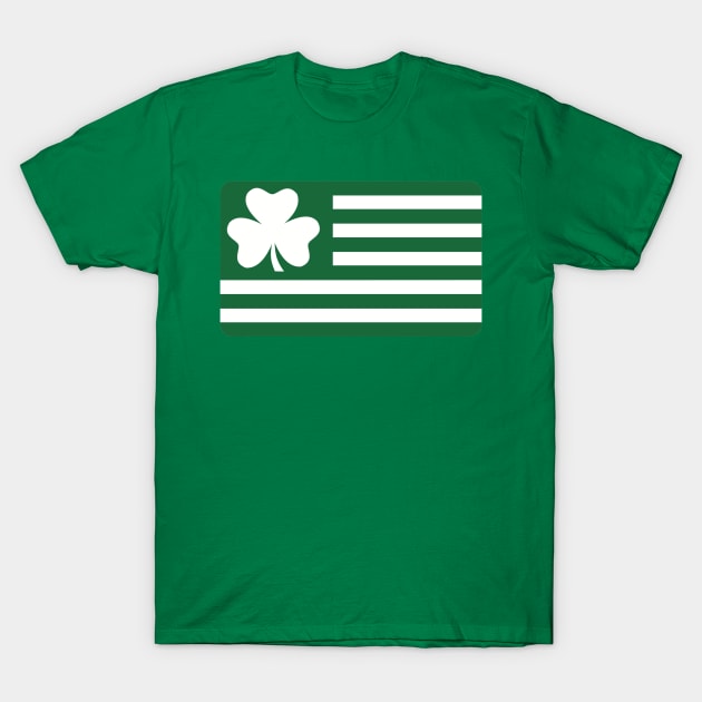 Irish Shamrock flag T-Shirt by Designzz